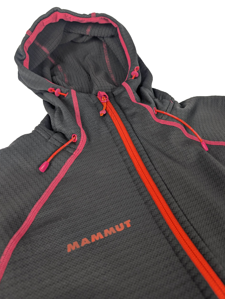 Mammut Zipup Hardshell Fleece Small Grey