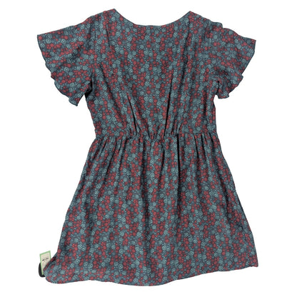 Toad & Co Hillrose BU SS Dress Women's LG Blue