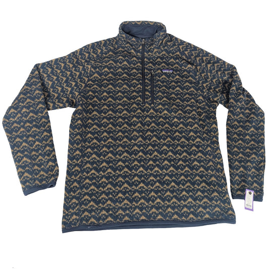 Patagonia QZ Fleece M LG Blue/Brown