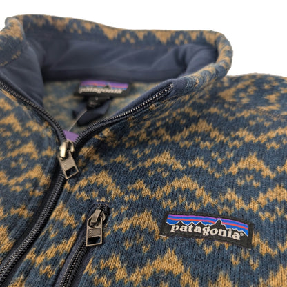 Patagonia QZ Fleece M LG Blue/Brown