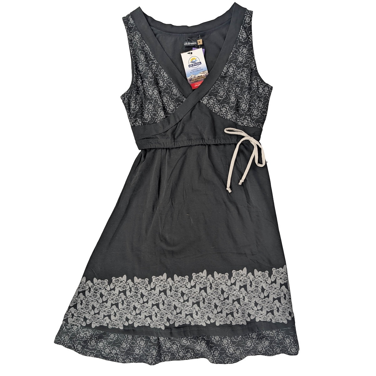 US Sherpa Dress Wmn MD Blk