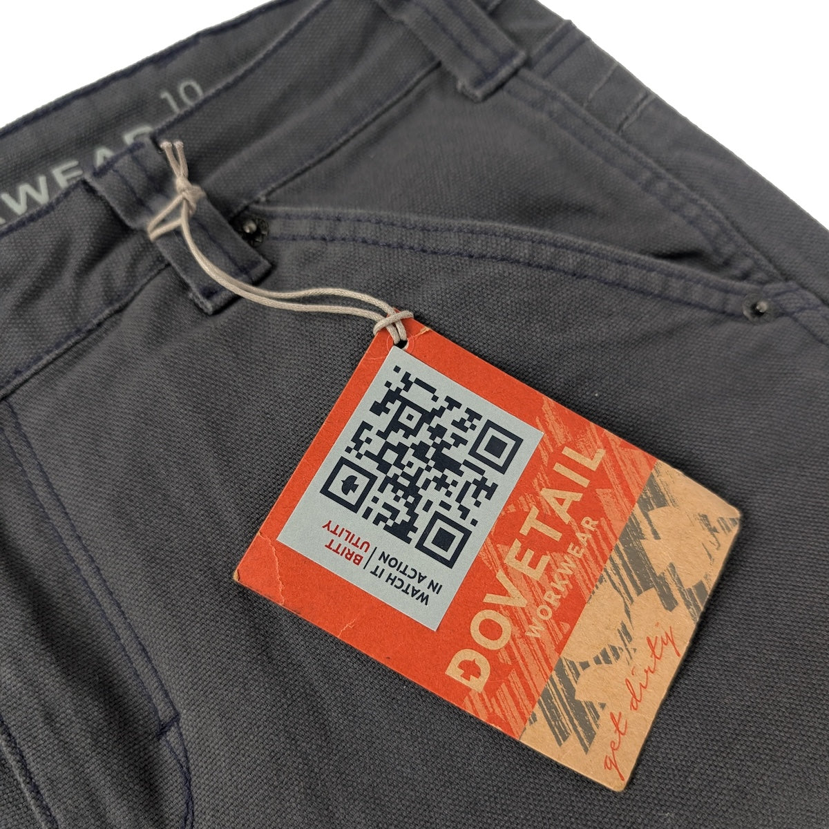 Dovetail Workwear Work Pant W 10/30 Grey