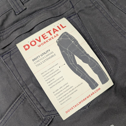 Dovetail Workwear Work Pant W 10/30 Grey
