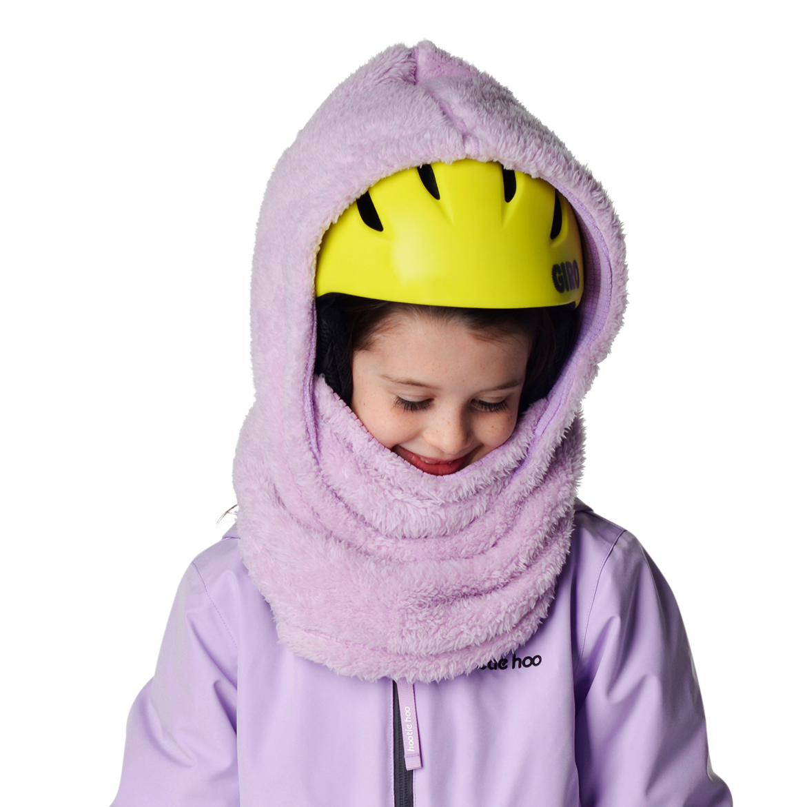 Kids Kozy Fleece Hood - Lavender
