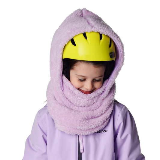 Kids Kozy Fleece Hood - Lavender