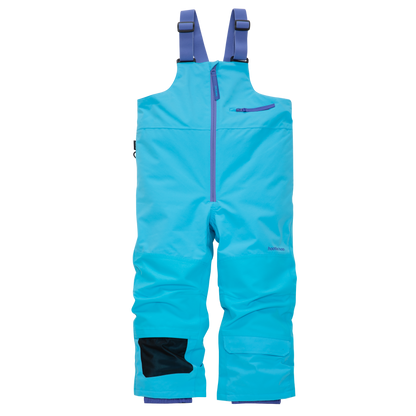 Kids Pinnakle Insulated Bib Snow Pants - Cyan