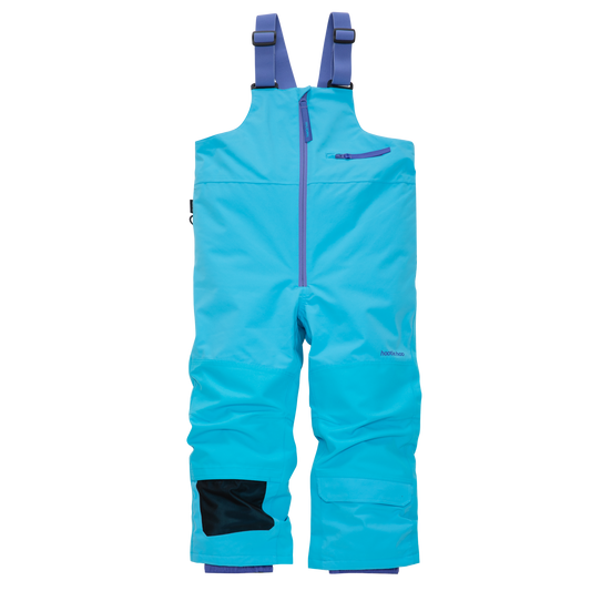 Kids Pinnakle Insulated Bib Snow Pants - Cyan