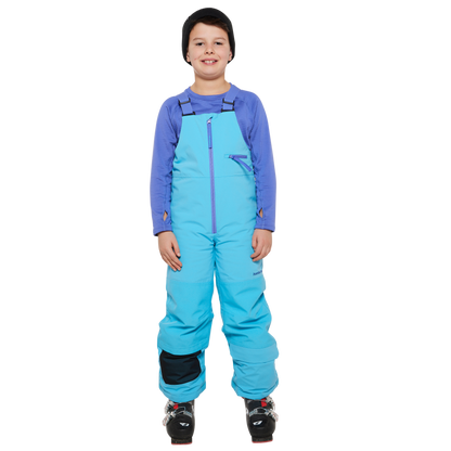 Kids Pinnakle Insulated Bib Snow Pants - Cyan