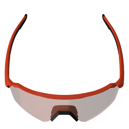 Leatt - Sunglasses RideViz Lite - Small Satin Orange Iriz Silver 30 VLT