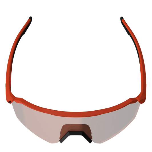 Leatt - Sunglasses RideViz Lite - Small Satin Orange Iriz Silver 30 VLT