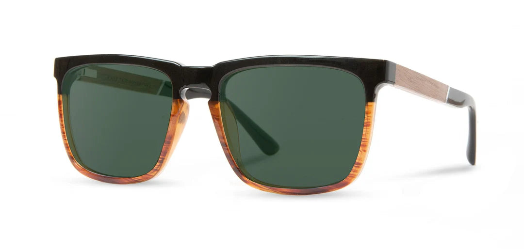 Camp Eyewear - Ridge - Black/Tortoise / Walnut; Basic Polarized G15
