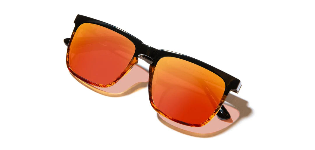 Camp Eyewear - Ridge - Black/Tortoise / Walnut; HD Plus Polarized Solar Flash