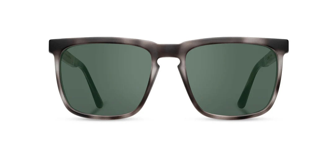 Camp Eyewear - Ridge - Matte Pearl Grey / Walnut; Basic Polarized G15