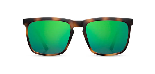 Camp Eyewear - Ridge - Matte Tortoise / Walnut; HD Plus Polarized Green Flash