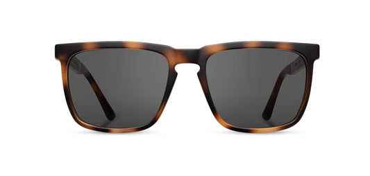 Camp Eyewear - Ridge - Matte Tortoise / Walnut; Basic Polarized Grey