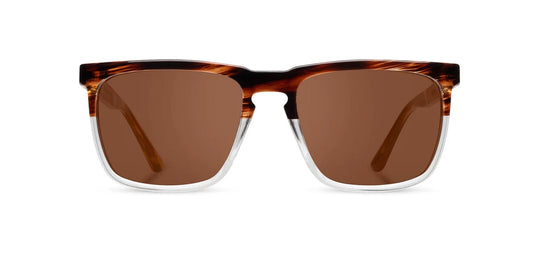 Camp Eyewear - Ridge - Whiskey Soda / Walnut; Basic Polarized Brown