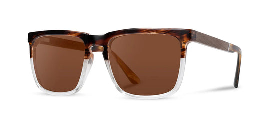 Camp Eyewear - Ridge - Whiskey Soda / Walnut; Basic Polarized Brown