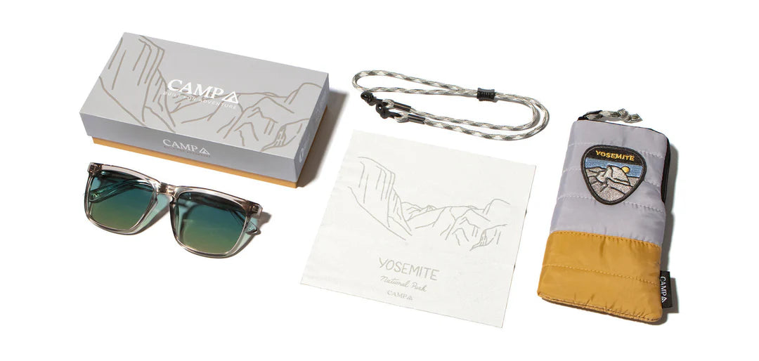 Camp Eyewear - Ridge HD - Slate // Yosemite Engraved/HD Plus Polarized Sky