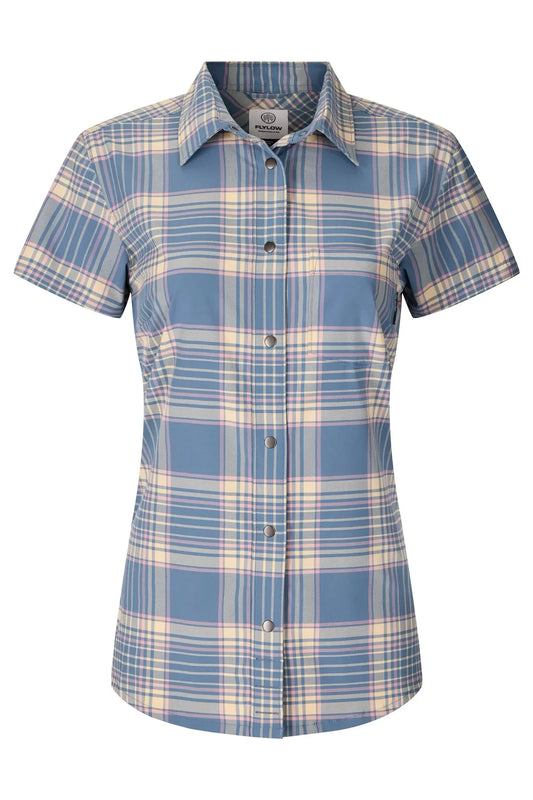 Flylow - Anderson Shirt - Women's - Ocean/Dune Plaid