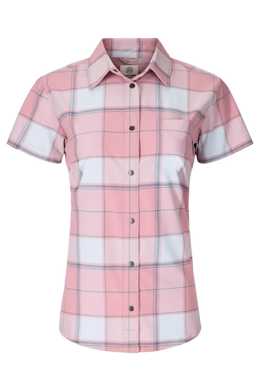 Flylow - Anderson Shirt - Women's - Rose/Sky Plaid