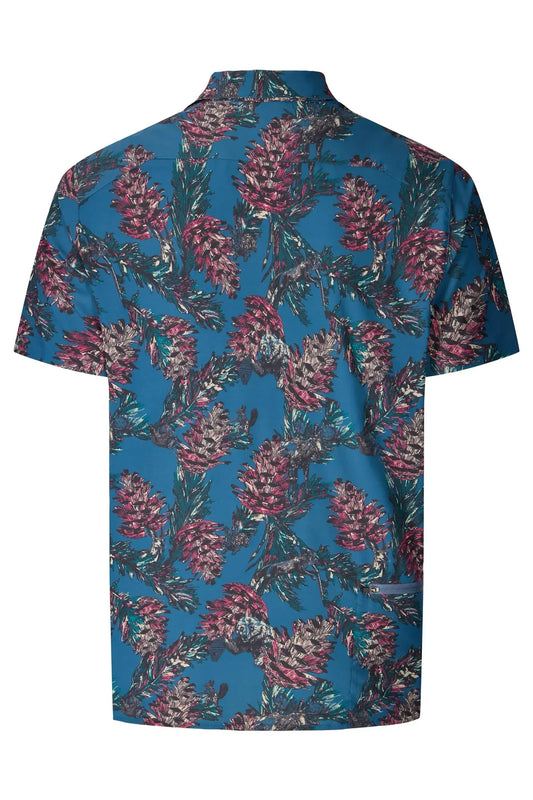 Flylow - Wesley Shirt - Ocean/Dragonfruit Pine Cone Party