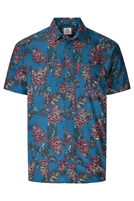 Flylow - Wesley Shirt - Ocean/Dragonfruit Pine Cone Party