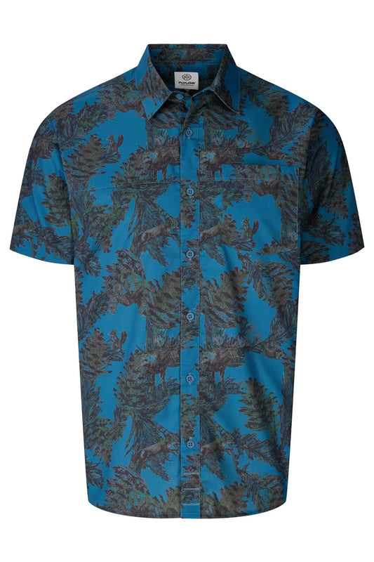 Flylow - Wild Child Shirt - Ocean Pine Cone Party