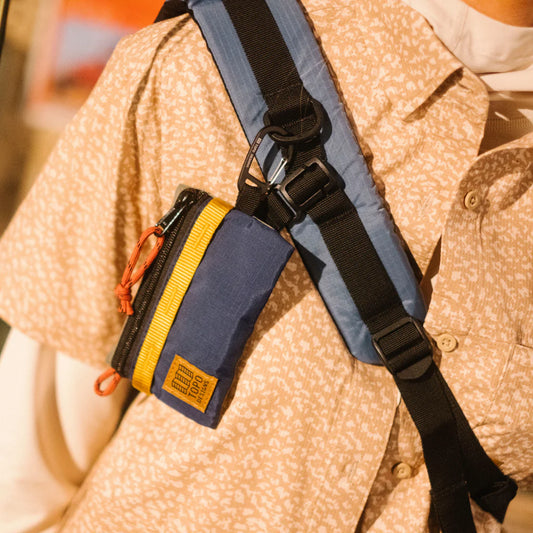 Topo Designs - Accessory Bag Mountain - Stone Blue/Bone White