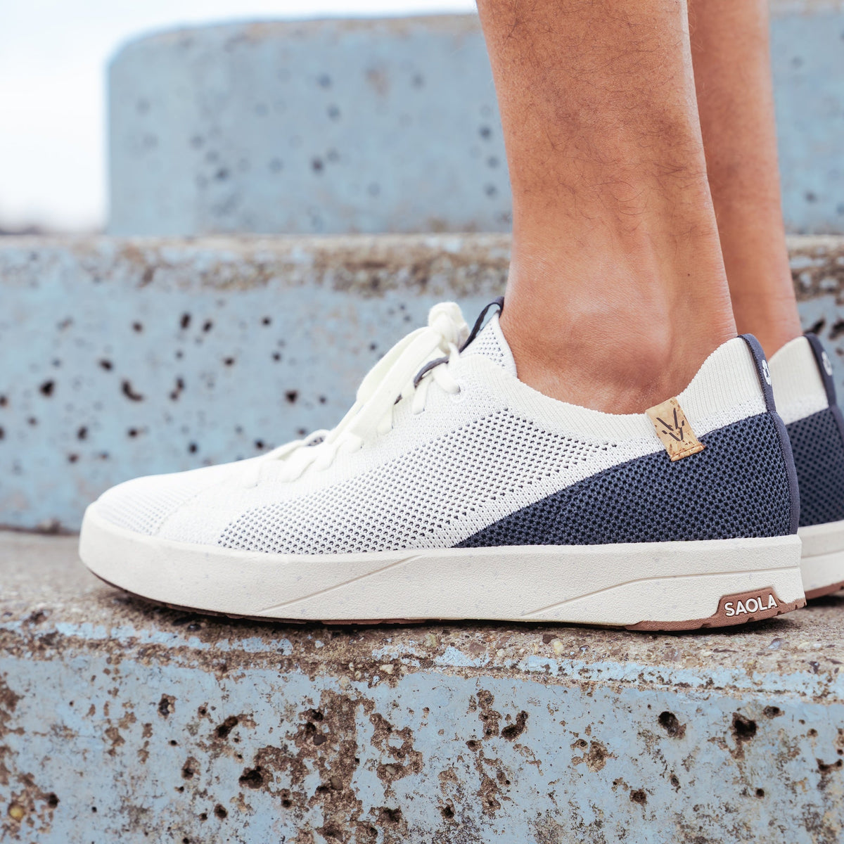 Cannon Knit M 2.0 White / Navy