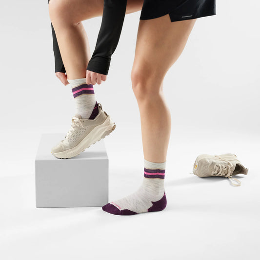Smartwool - Women's Run Targeted Cushion Mid Crew Socks - Ash