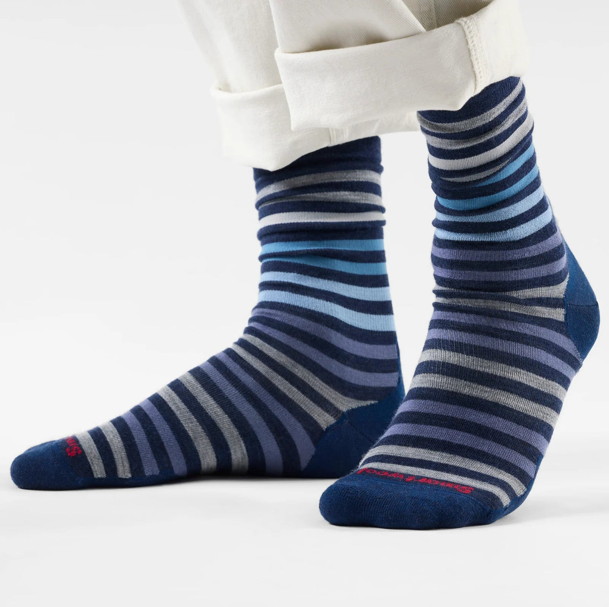 Smartwool - Everyday Spruce Street Crew Socks - Deep Navy Nightfall Blue