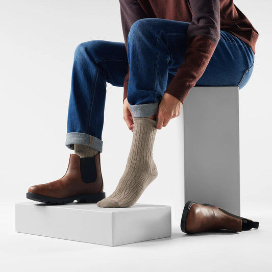 Smartwool - Women's Everyday Cable Crew Socks - Fossil