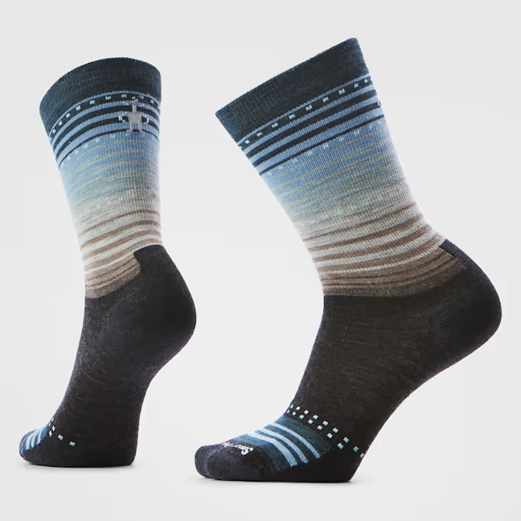 Smartwool - Women's Everyday Stitch Stripe Crew Socks - Charcoal Ash