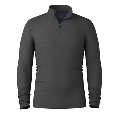 Smartwool - Intraknit Thermal Merino Base Layer 1/4 Zip - Men's - Charcoal-Nightfall Blue