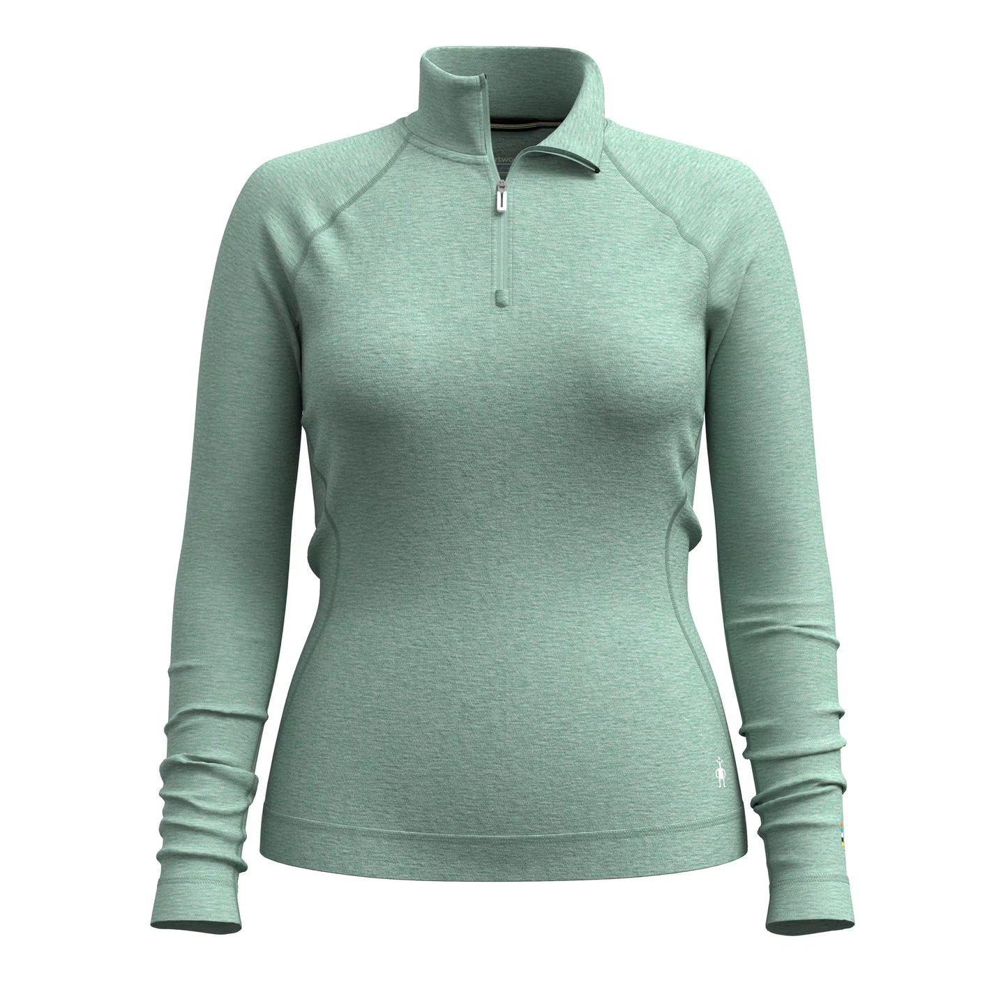 Smartwool - Classic Thermal Merino Base Layer 1/4 Zip - Women's - Arctic Green Heather