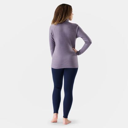 Smartwool - Classic Thermal Merino Base Layer 1/4 Zip - Women's - Chalk Violet Heather