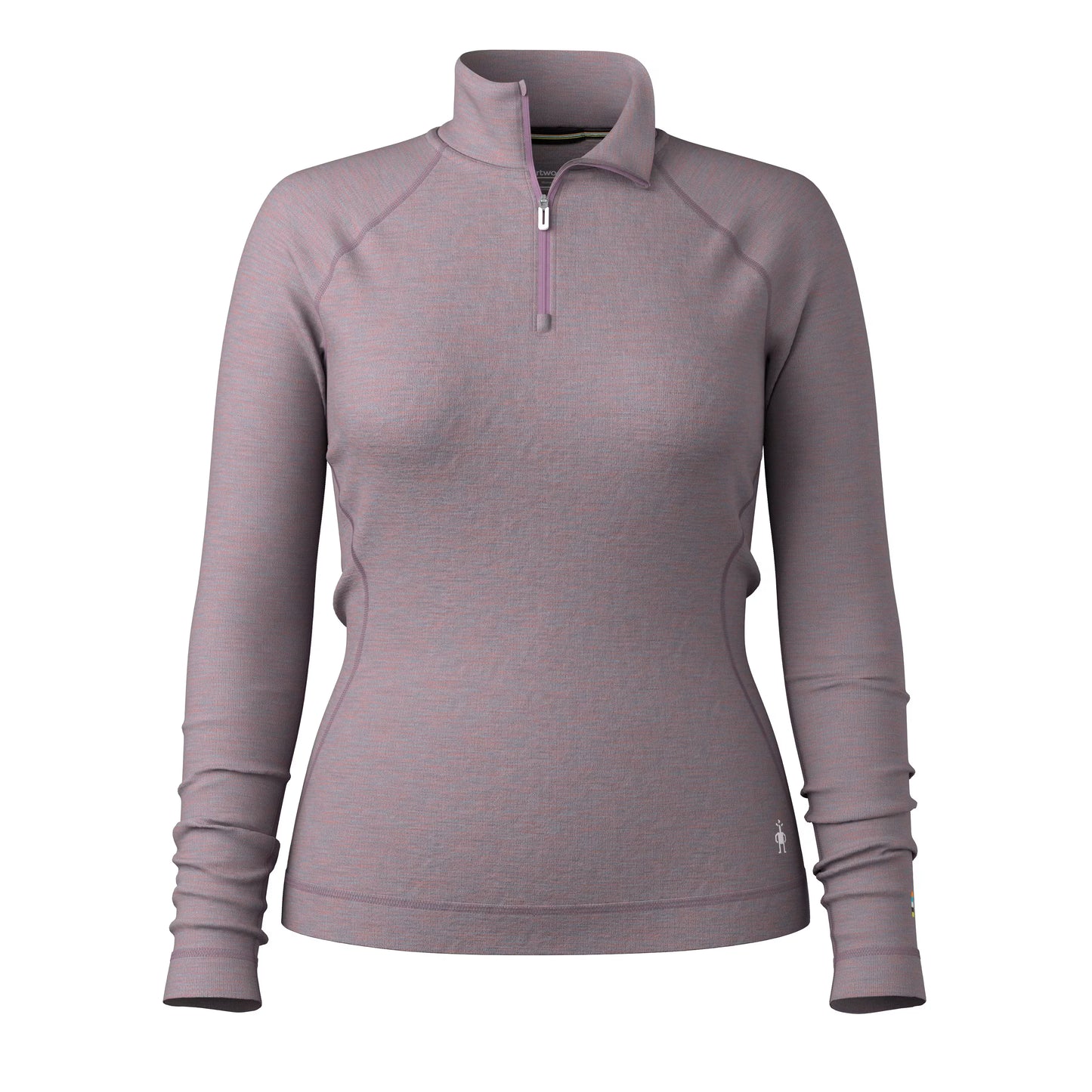 Smartwool - Classic Thermal Merino Base Layer 1/4 Zip - Women's - Chalk Violet Heather
