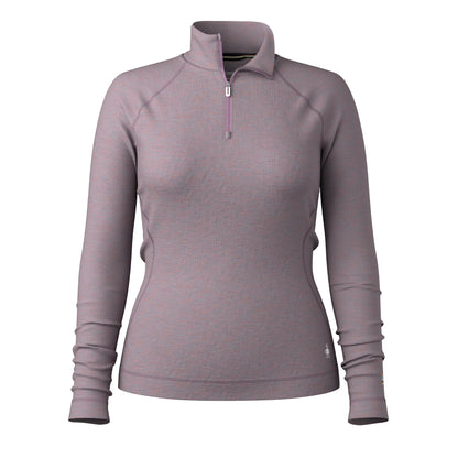 Smartwool - Classic Thermal Merino Base Layer 1/4 Zip - Women's - Chalk Violet Heather