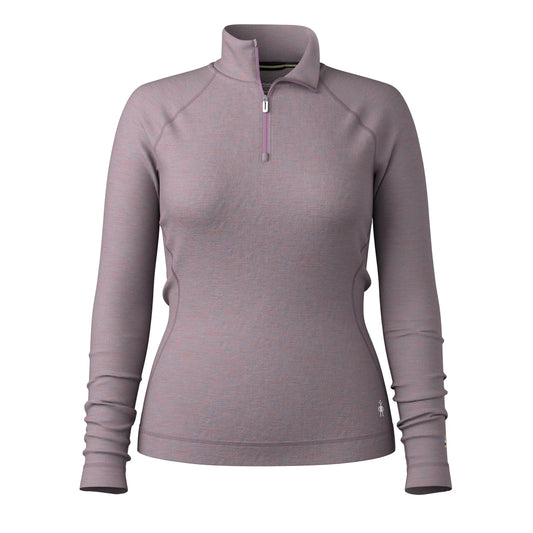 Smartwool - Classic Thermal Merino Base Layer 1/4 Zip - Women's - Chalk Violet Heather