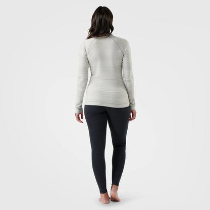 Smartwool - Classic Thermal Merino Base Layer 1/4 Zip - Women's - Light Gray Color Shift
