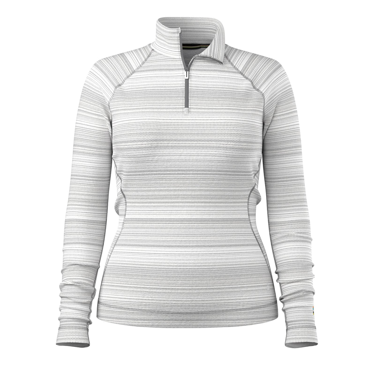 Smartwool - Classic Thermal Merino Base Layer 1/4 Zip - Women's - Light Gray Color Shift