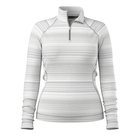 Smartwool - Classic Thermal Merino Base Layer 1/4 Zip - Women's - Light Gray Color Shift