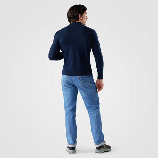 Smartwool - Sparwood 1/4 Zip Sweater - Men's - Deep Navy Heather