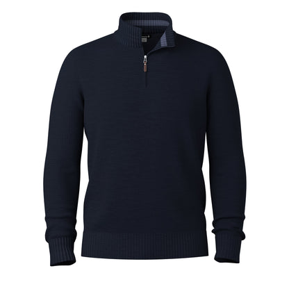 Smartwool - Sparwood 1/4 Zip Sweater - Men's - Deep Navy Heather