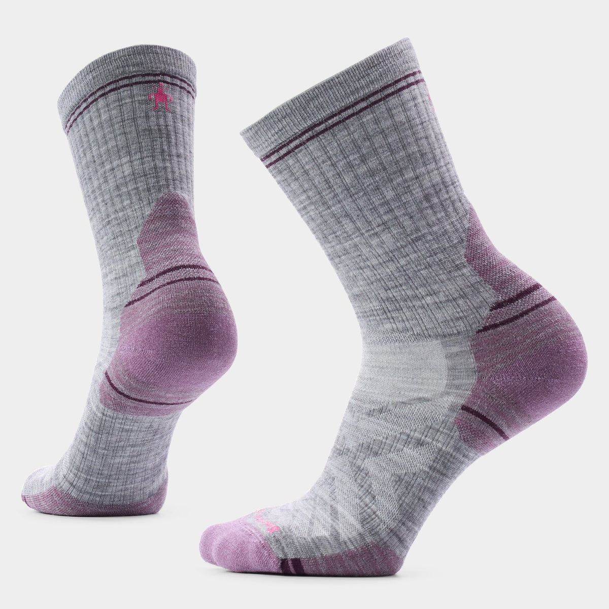 Smartwool - Women's Hike Targeted Cushion Mid Crew Socks - Light Gray