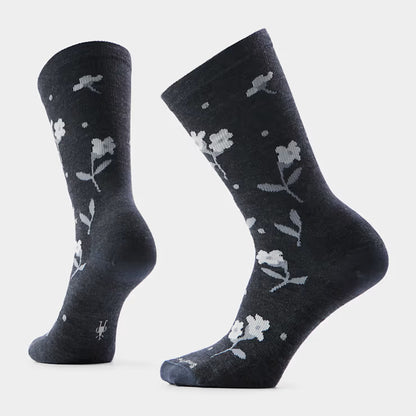 Smartwool - Women's Everyday Garden Gala Crew Socks - Charcoal