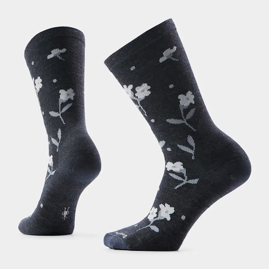 Smartwool - Women's Everyday Garden Gala Crew Socks - Charcoal