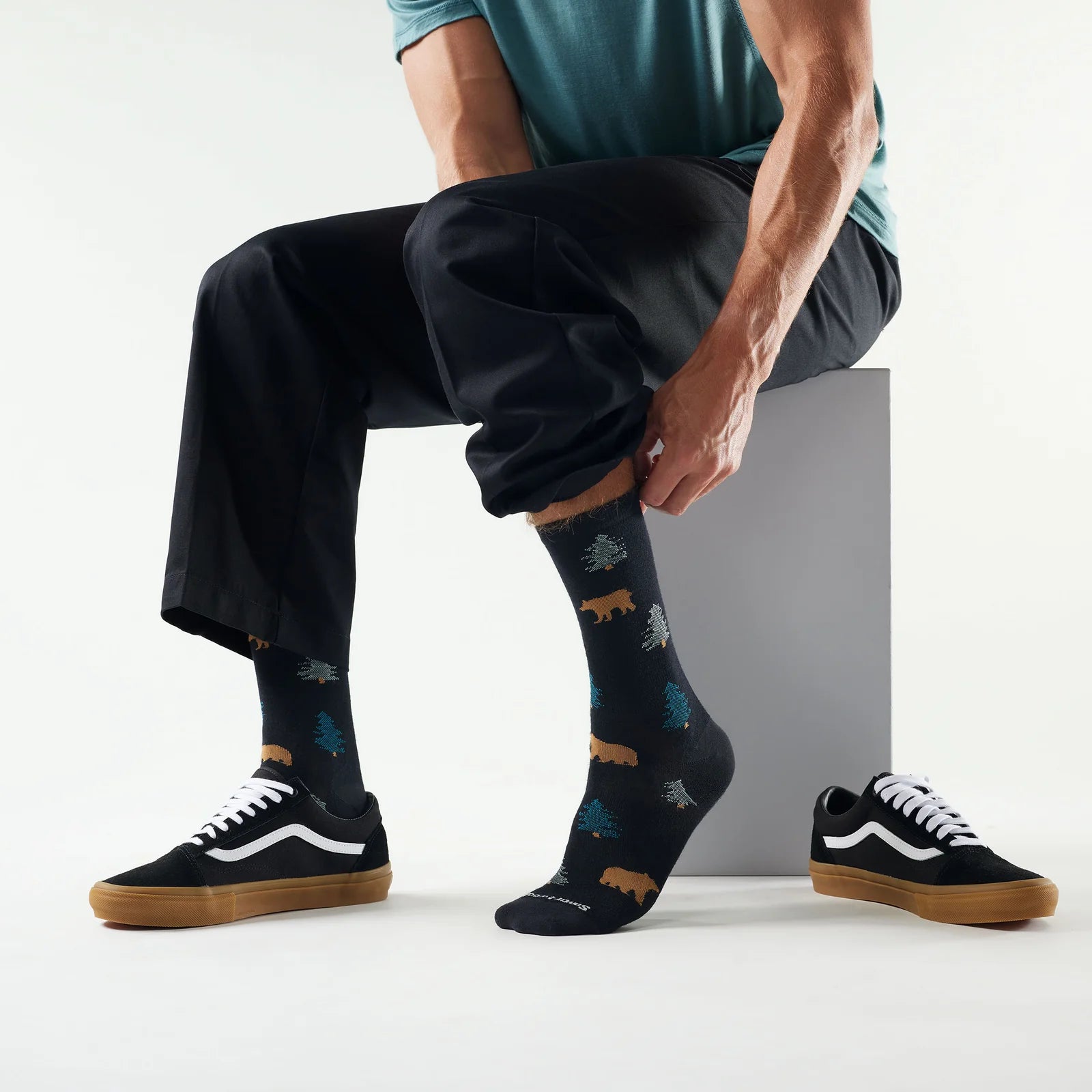Smartwool - Everyday Through the Trees Crew Socks - Black