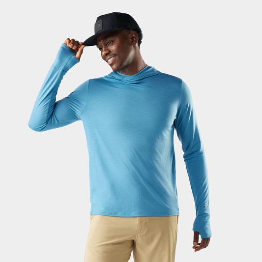Smartwool - Men's Merino Sun Hoodie - Mineral Blue