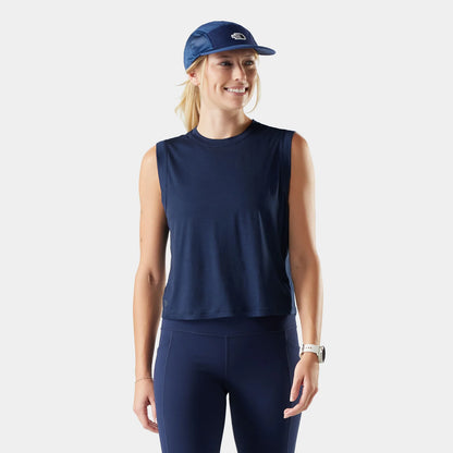 Smartwool - Women's Active Ultralite Crop Tank - Deep Navy